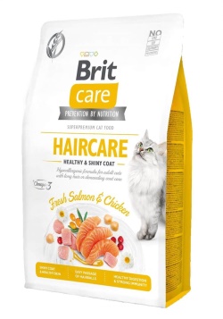 Brit Care Haircare Hypo-Allergenic Deri ve Tüy Sağlığı için Tahılsız Yetişkin Kedi Maması 2kg