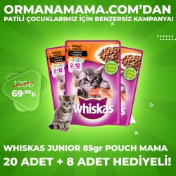 Whiskas Junior Pouch Mama 85 gr x 20 Adet + 8 Adet Hediyeli!